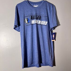 Dallas Mavericks T-Shirt Mens M Blue Heather NBA Graphic Tee NWOT
